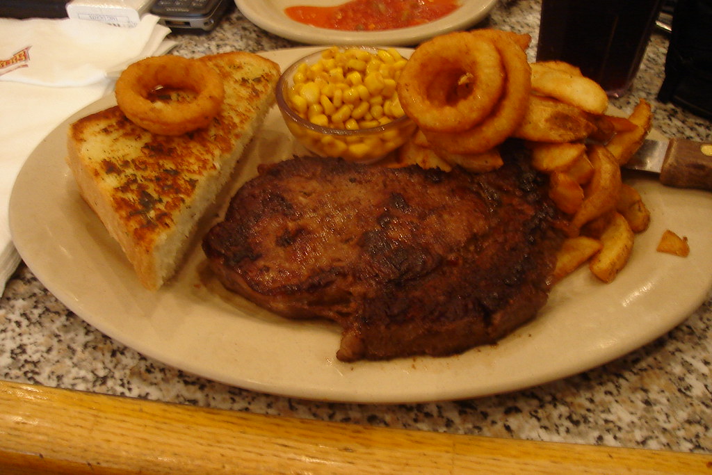 Fuddruckers ribeye steak Ibrahim Owais Flickr