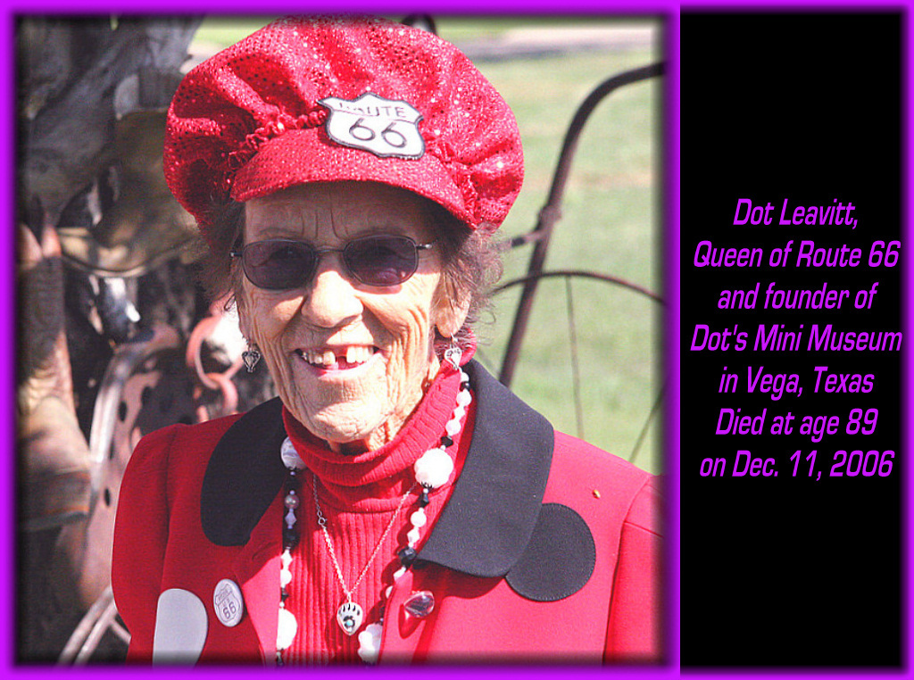 Vega TX Dot Leavitt, Queen of Route 66 John Hagstrom Flickr