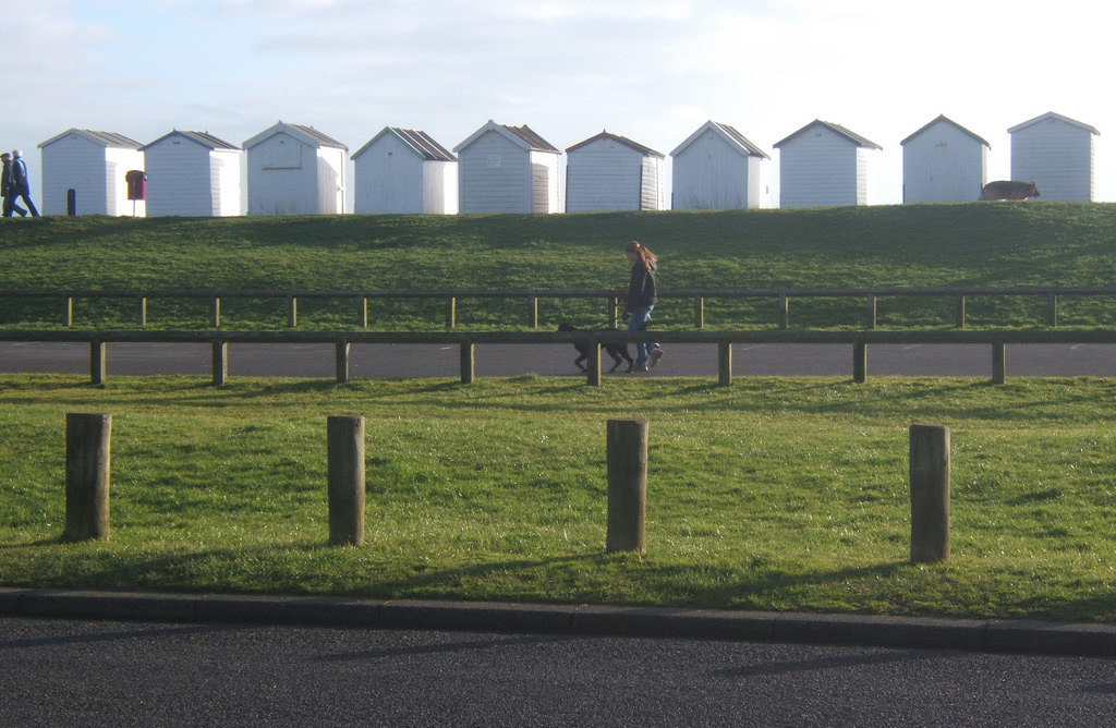Beach huts at GoringbySea Andrew Hill Flickr
