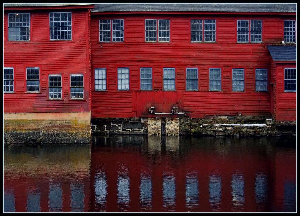 window reflections Mill in Collinsville, CT. Looneymoon Flickr