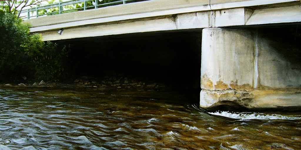 Oriskany creek A painting I did many years ago of my home … Flickr