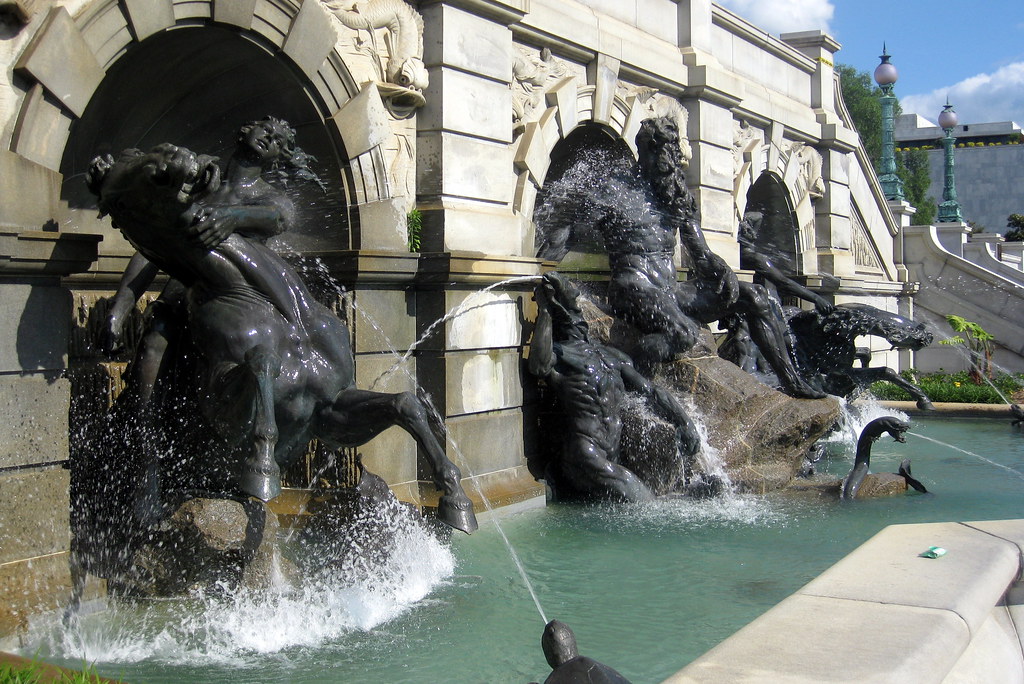 Washington DC Capitol Hill Library of Congress Court of Neptune Fountain a photo on