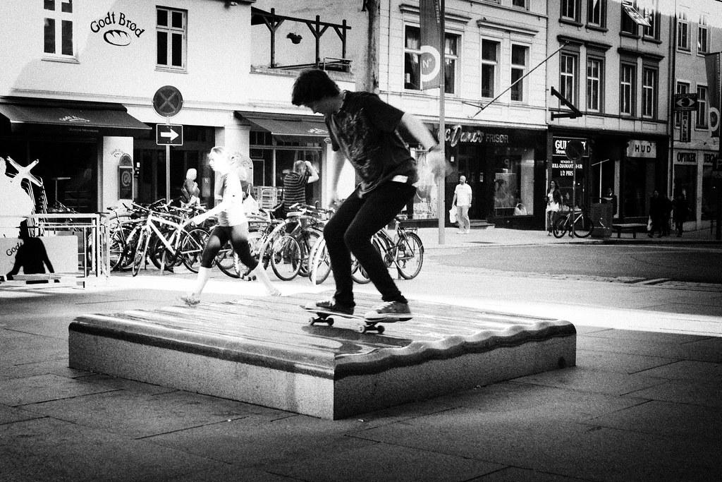 Flickriver Photoset 'Skateboard Riders in Black and White' by magne