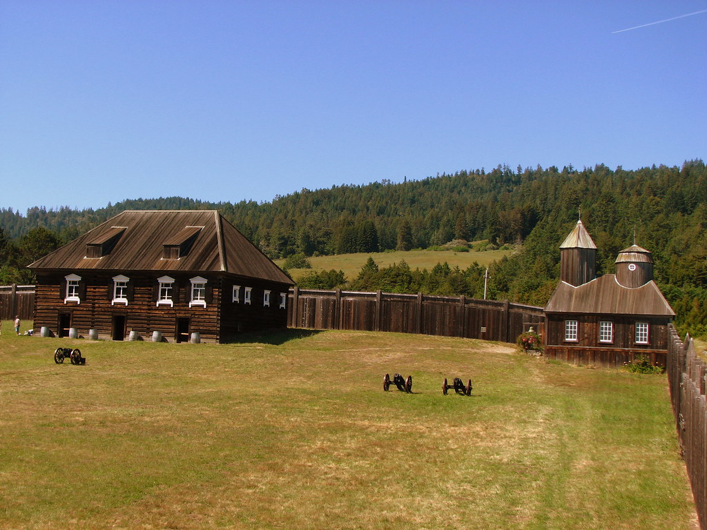 Kuskov House (L) and Chapel (R), Fort Ross, CA Both are re… Flickr