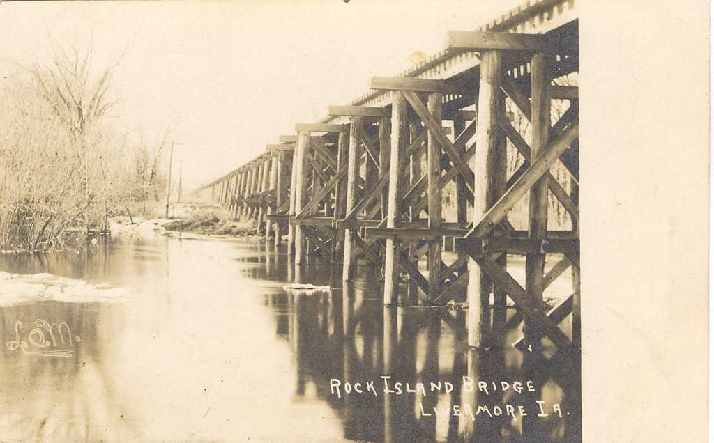 Rock Island Railroad, Trestle, Bridge, Livermore, Iowa a photo on