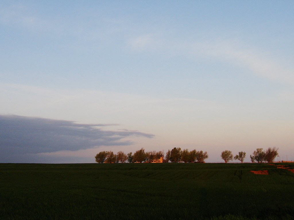 My grandparents' homestead at dawn Near Waukomis, Oklahoma… Flickr