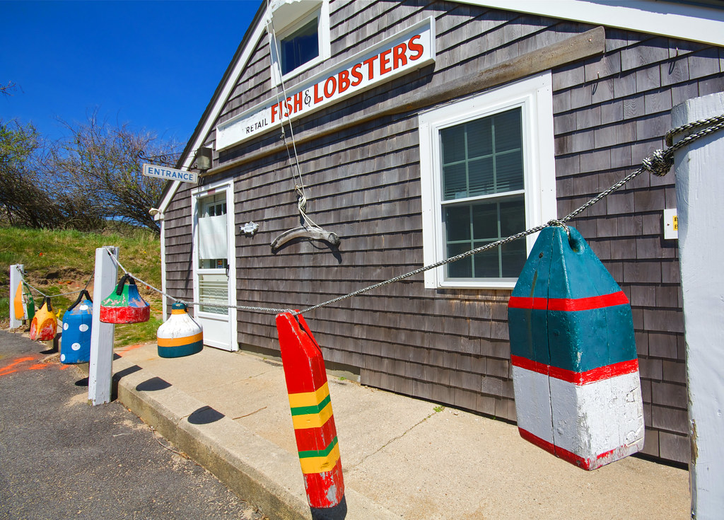 Cape Cod Fish Market w/ Lobster Buoys Chatham