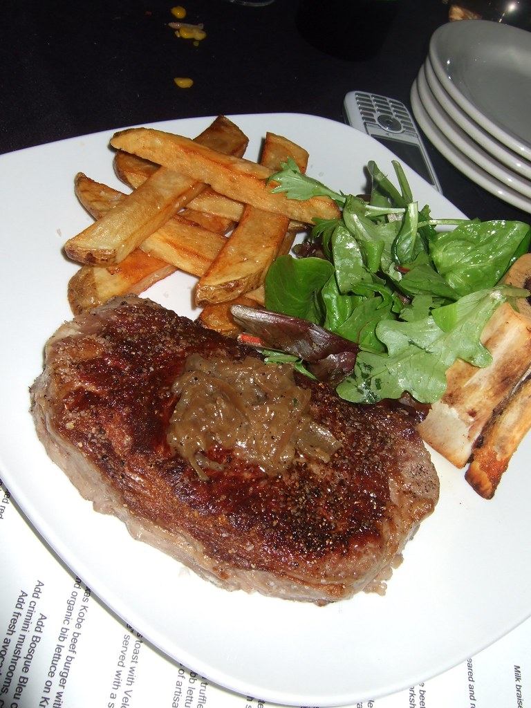 South Texas Steak Frites 12oz dryaged Hereford beef, roas… Flickr