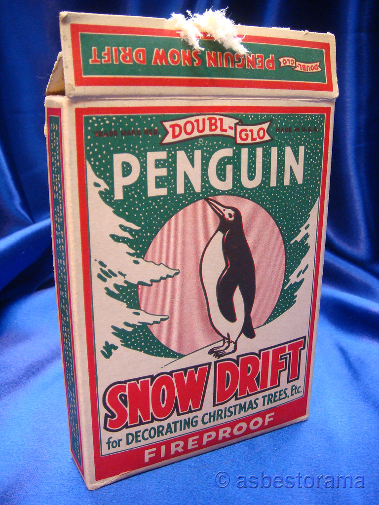Penguin Fireproof Asbestos Snow DoublGlo brand, vintage a… Flickr