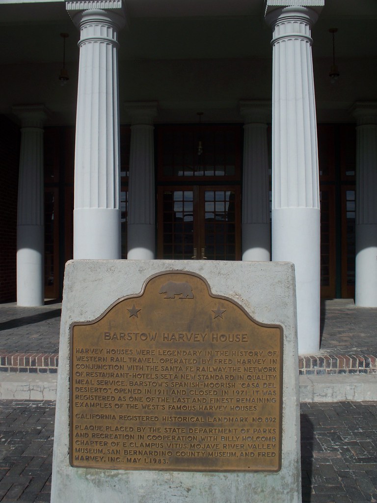 Harvey House CHL 892 Plaque Barstow Harvey House Harvey… Flickr
