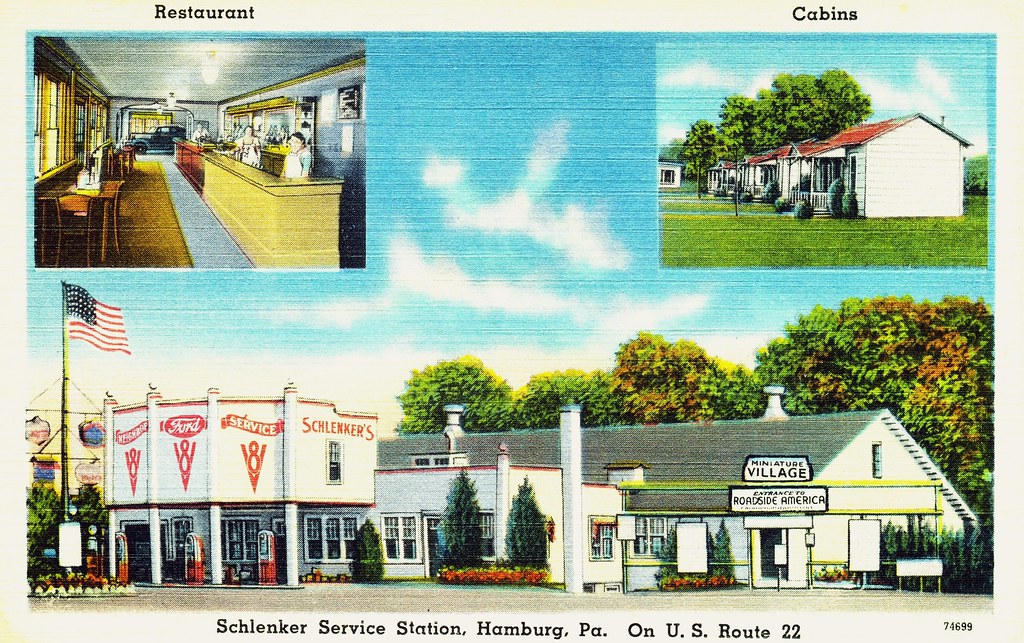 Schlenker Service Station, Ford Dealer, Hamburg PA Flickr