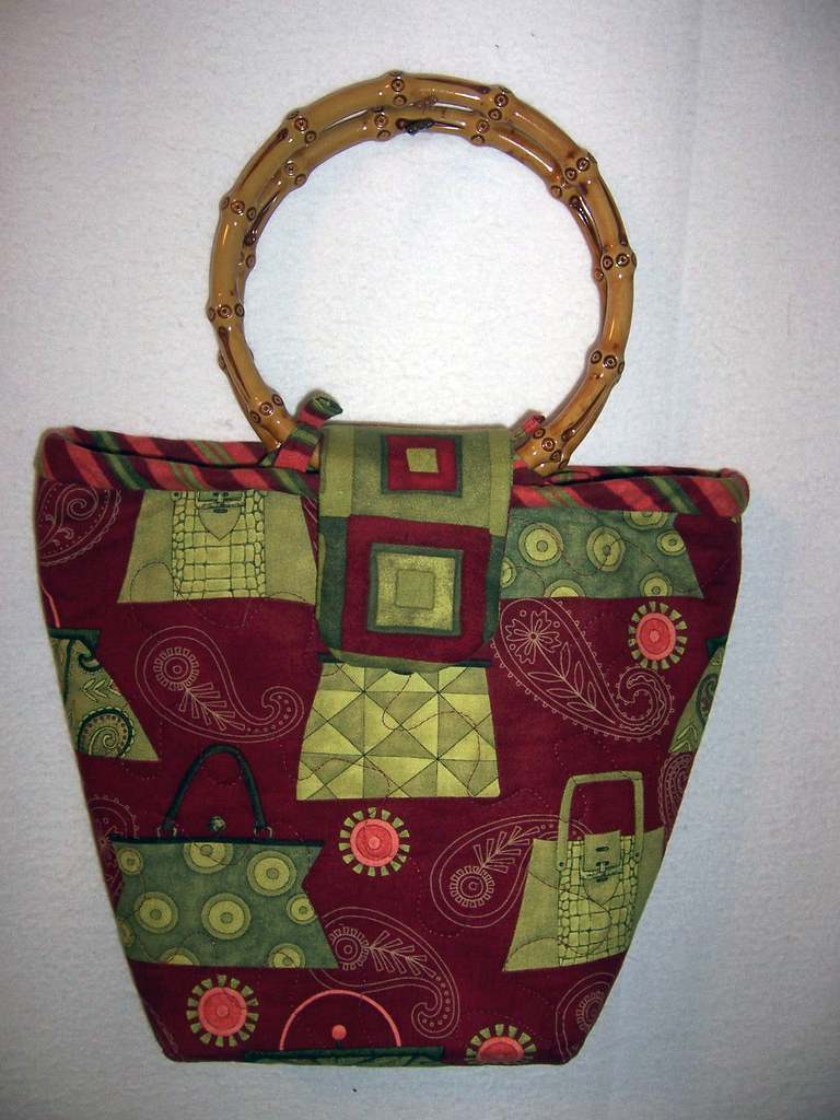 Quilted Fabric Purse Purses and Paisley fabric Free moti… Flickr