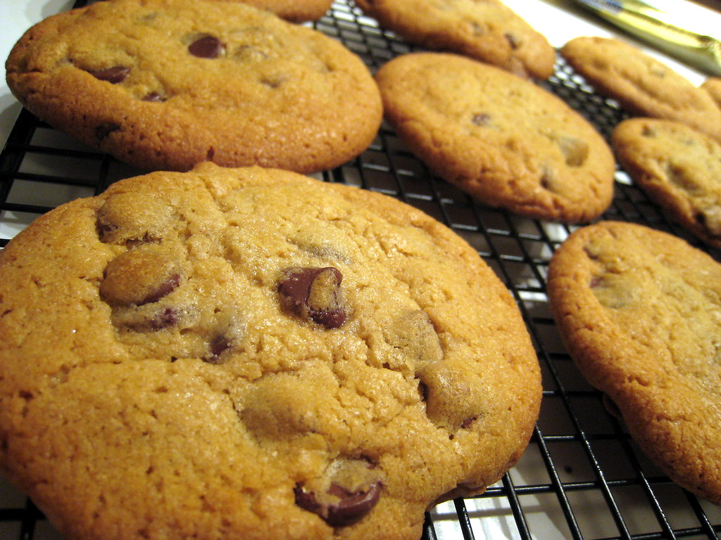 Puffy Chocolate Chip Cookies Good Eats Alton Brown's puffy… Flickr