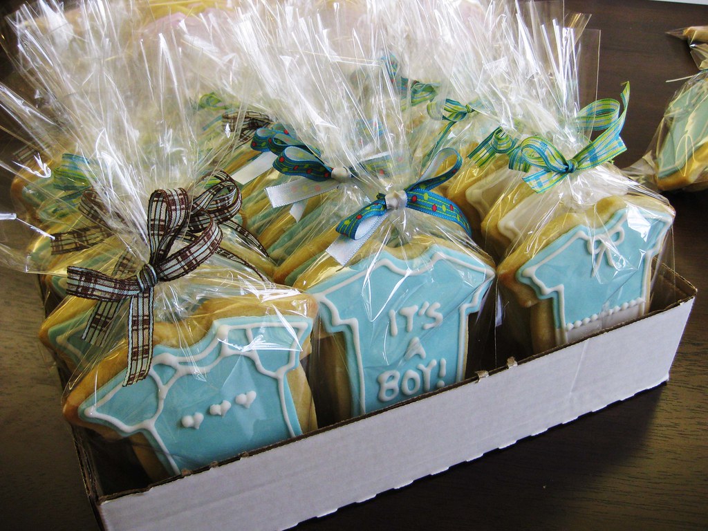 Baby Shower Cookie Favors all wrapped up Flickr