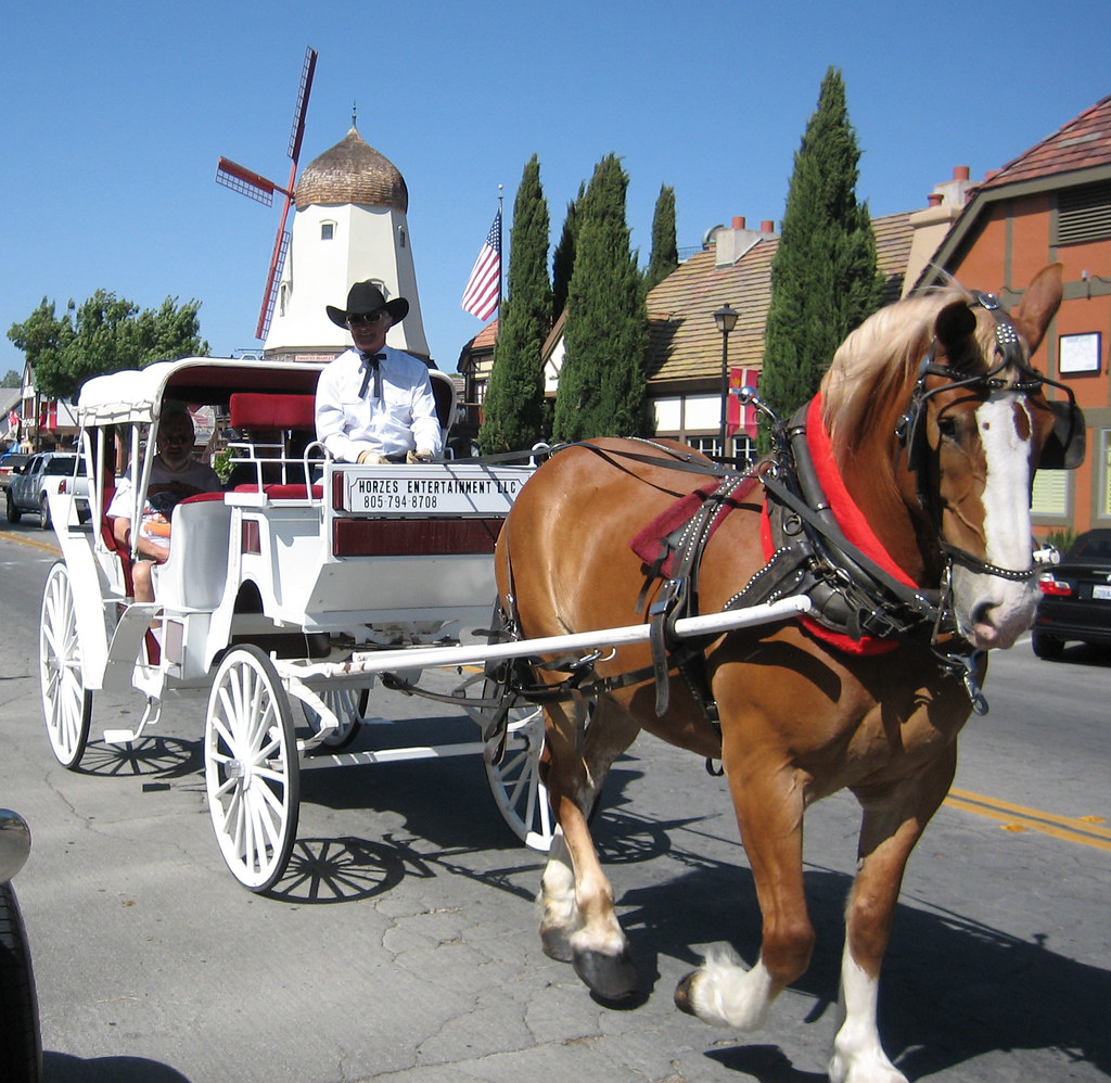 Horse carriage Solvang Carlos Sanchez Flickr
