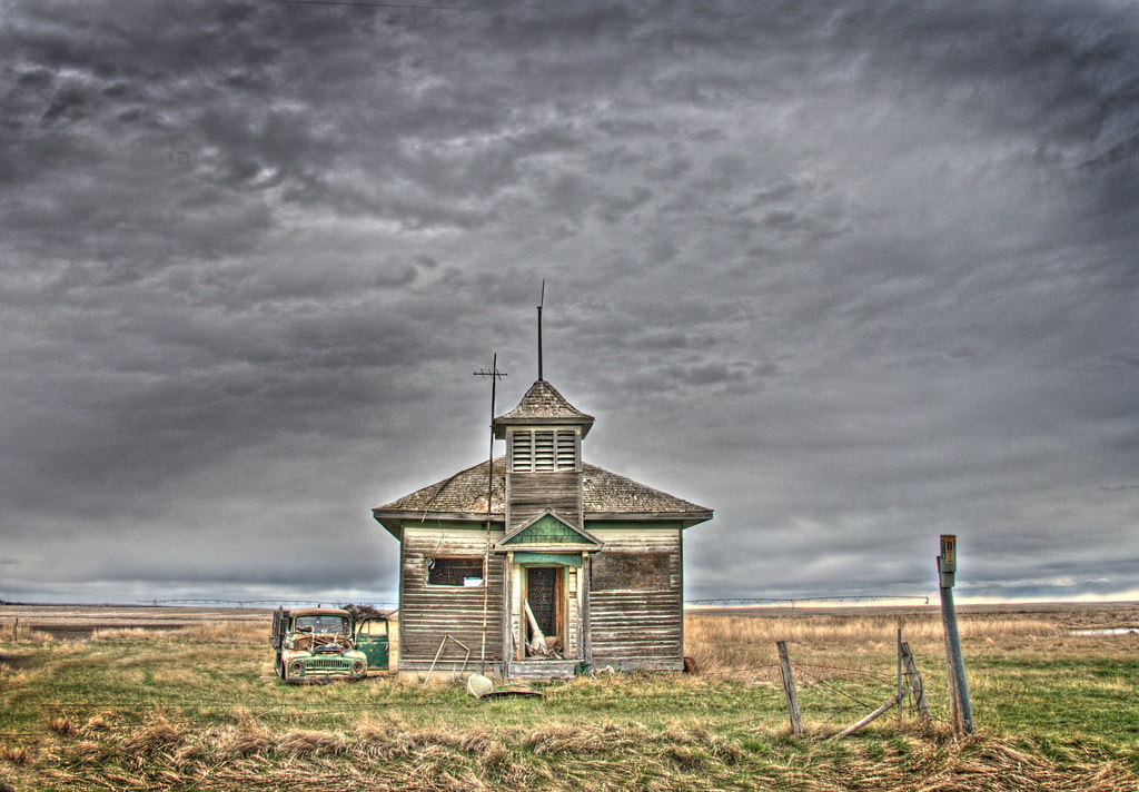 School House near Birsay, Saskatchewan Aaron Spence Flickr