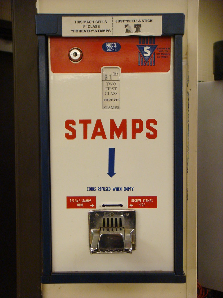 Stamp vend Gas station somewhere between Texas and Washing… Flickr