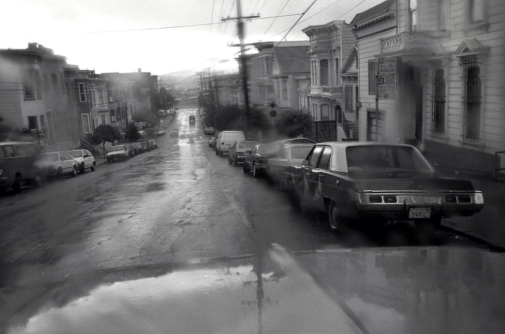Lower Haight, San Francisco Shot through the windshield of… Flickr