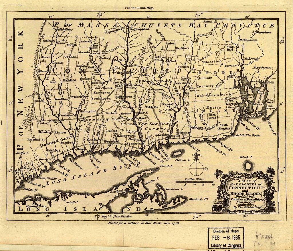 A map of the colonies of Connecticut and Rhode Island, div… Flickr
