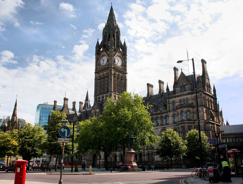 Manchester Town Hall Completed by Alfred Waterhouse in 187… Robert