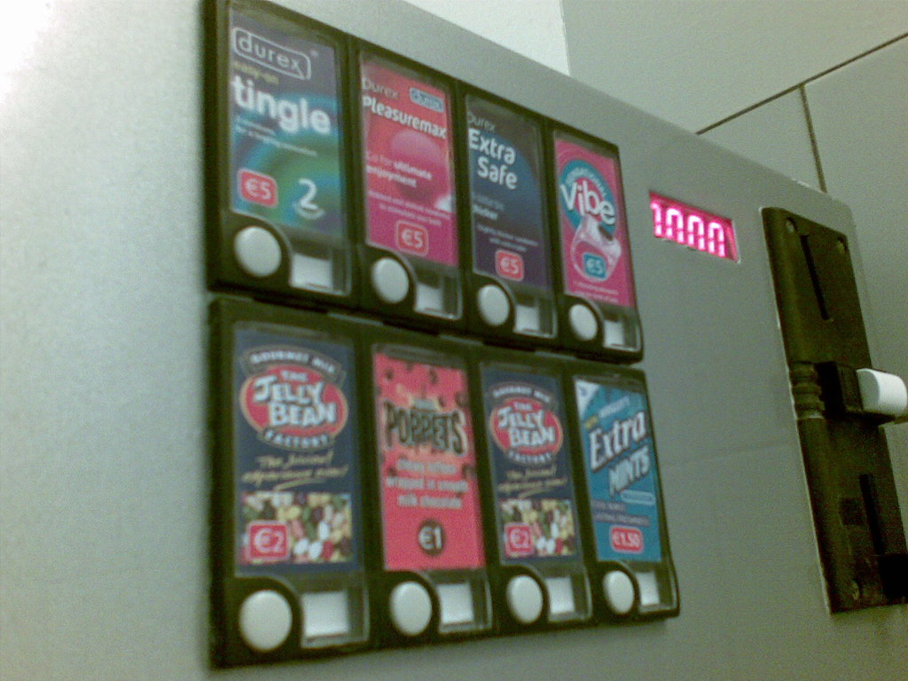 dublin airport bathroom vending machine because what every… Flickr