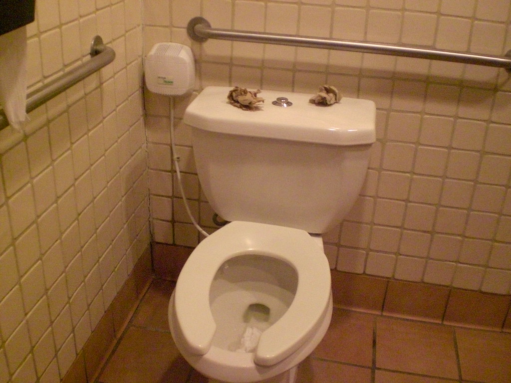 Toilet odor with trash Dirty toilets with trash give off s… Flickr