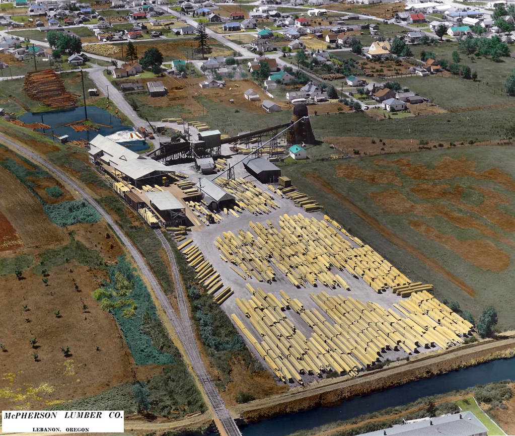 Lebanon, Oregon McPherson Lumber Company in the early 1950… Flickr