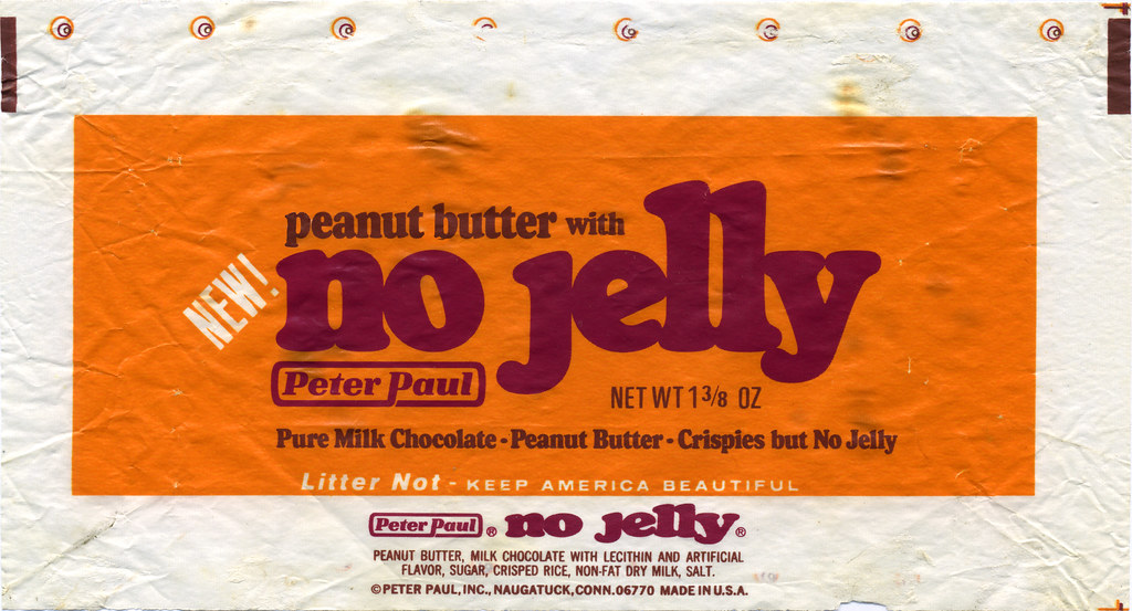 Peter Paul [peanut butter with] No Jelly candy bar wra… Flickr