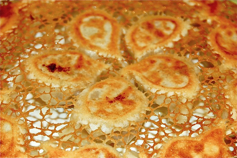 dumpling lace pan fried dumplings at Kens Ian Riley Flickr