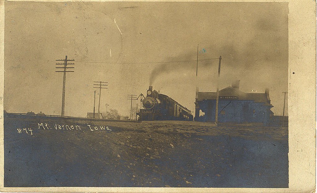 Mt. Vernon, Iowa, CNW, Depot Postmarked Mt. Vernon, July 2… Flickr