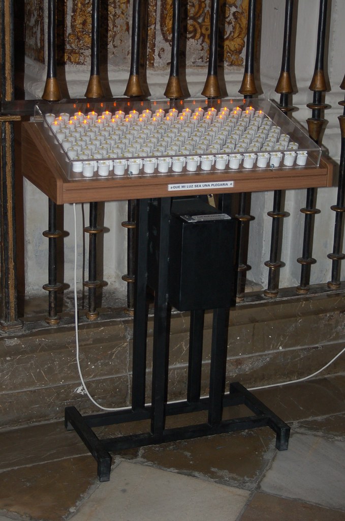 electric prayer candles Kendra Drischler Flickr