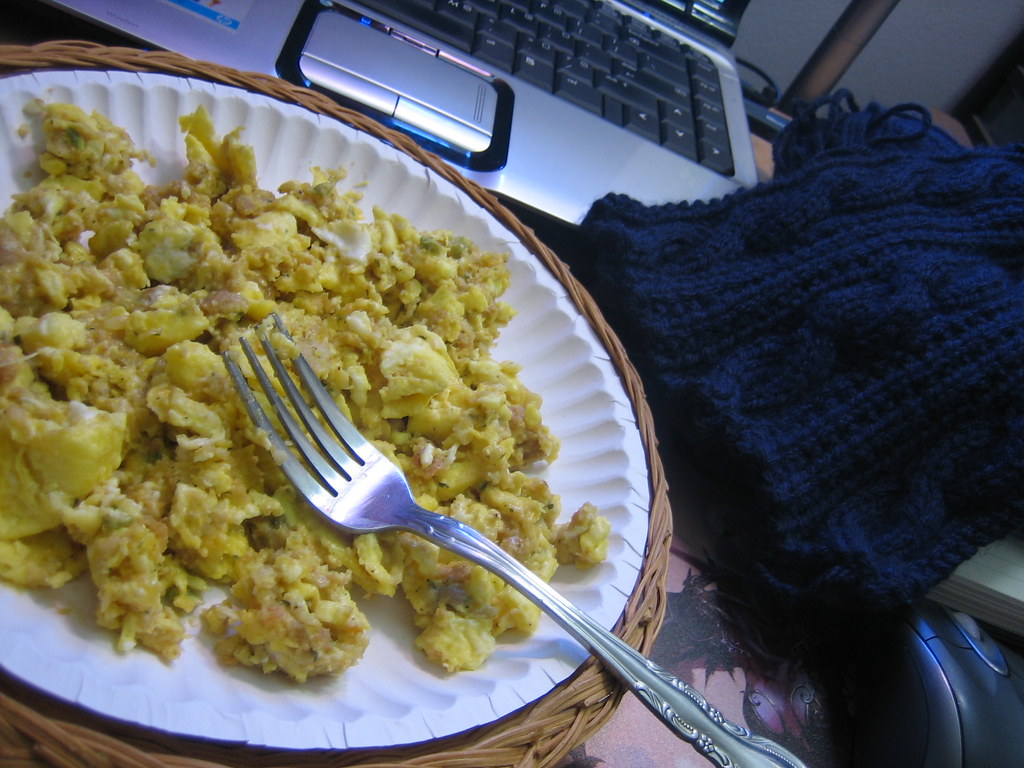 stuffing + eggs = yum! I had some left over stuffing from … Flickr