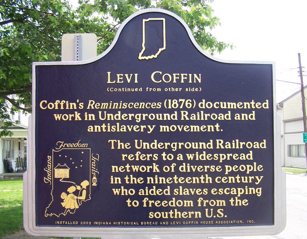 Levi Coffin House Marker (back) Fountain City, Indiana Flickr