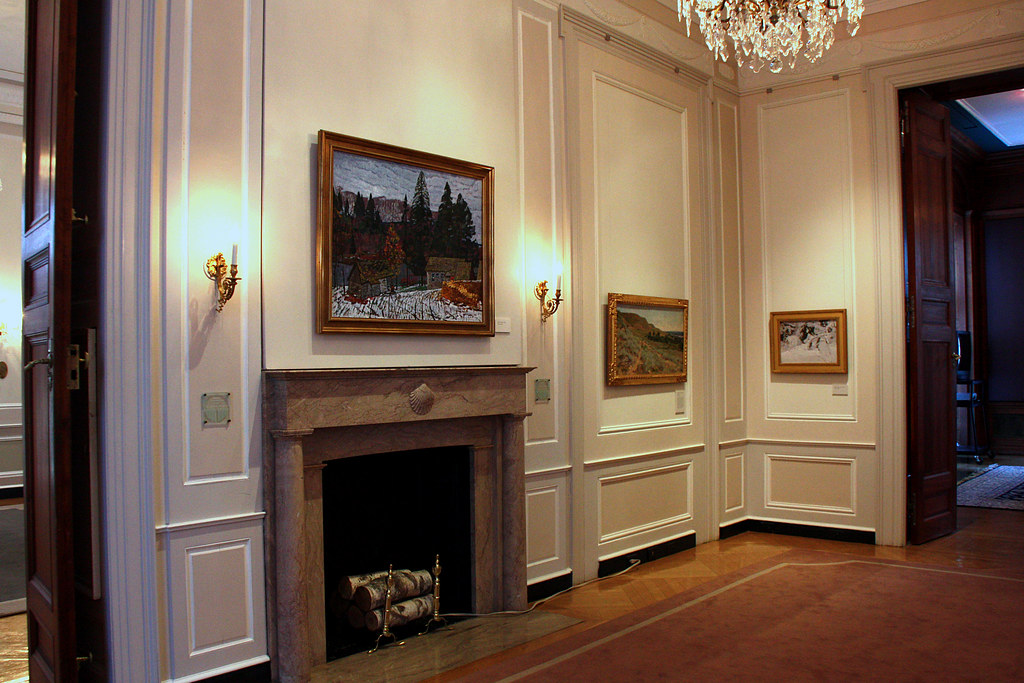 WhiteMeyer House Fireplace One of the exhibit spaces in t… Flickr