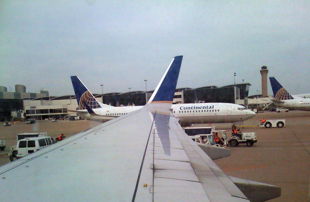 Continental Airlines at Houston Airport One of the better … Flickr