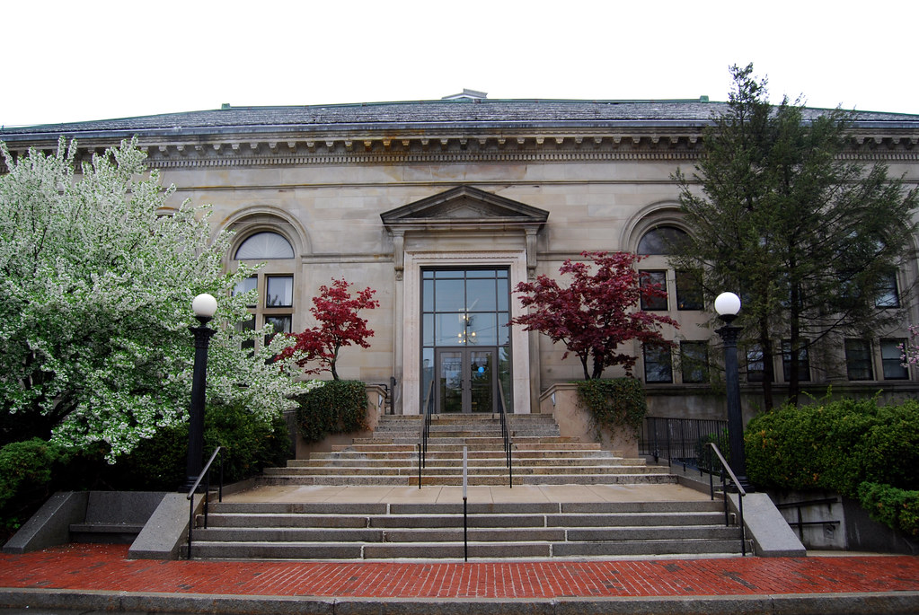 Wet Spring Morning at the Arlington Library Rachel James Flickr