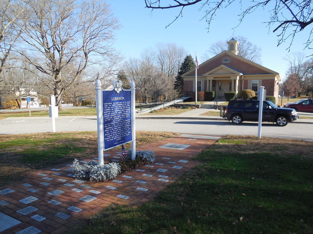 Lebanon Ct. U.S.A_0003 Marker is in front of Lebanon Town … Flickr