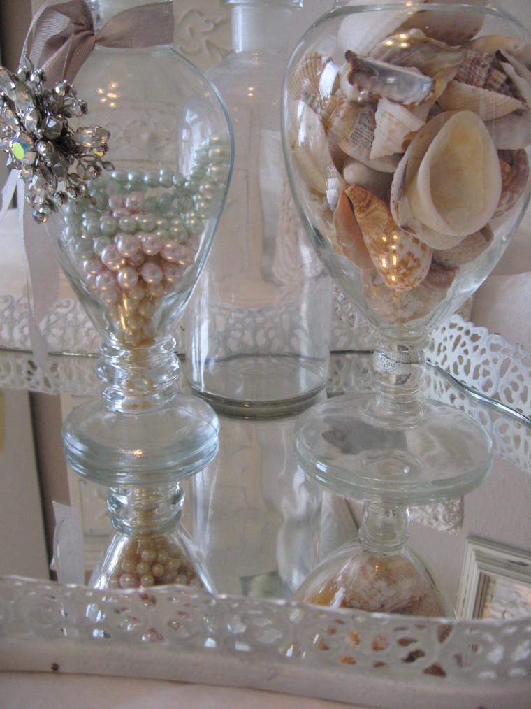 white vanity mirror tray So shabby vanity tray , perfect t… Flickr