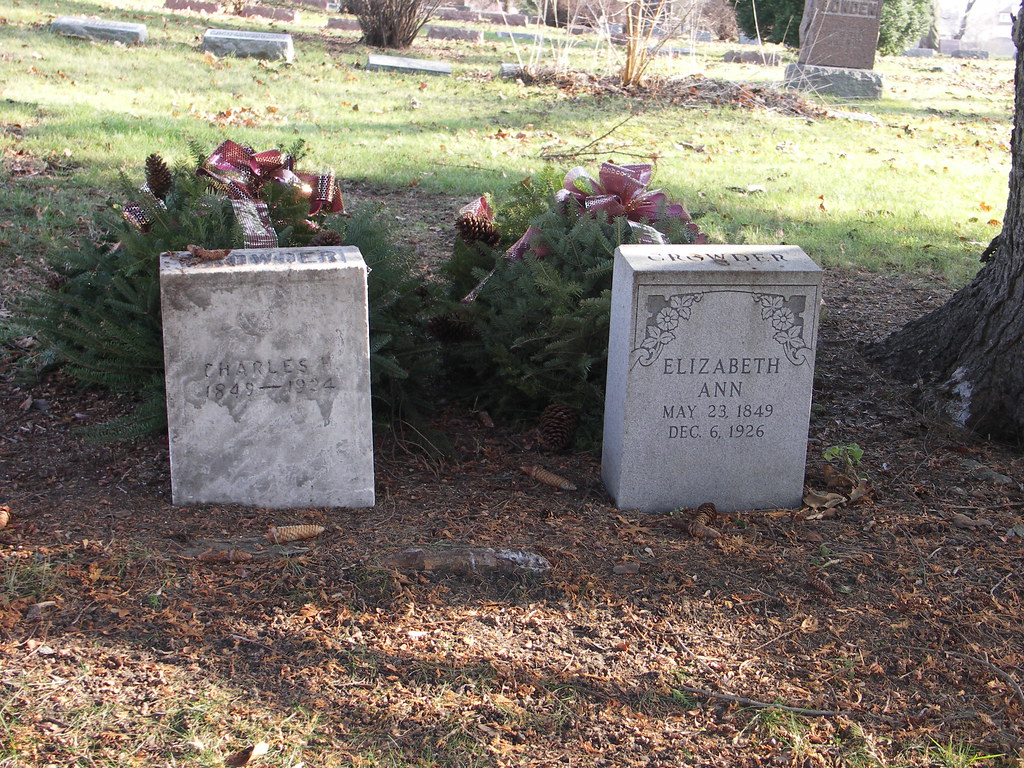 Charles and Elizabeth Crowder, Avondale Cemetery, Flint, M… Flickr