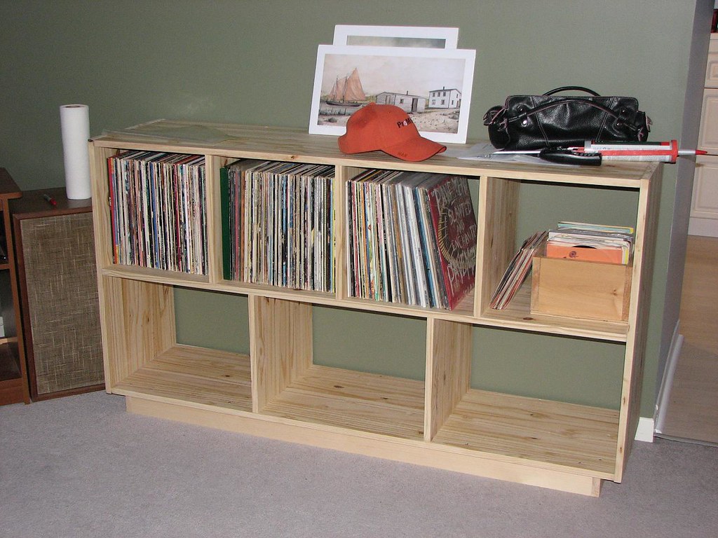 Record Shelf I built this on Sunday... it's not finished, … Flickr