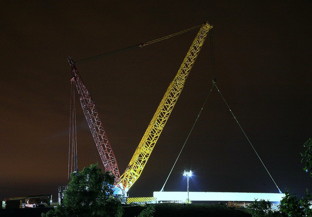 hemsworth a1 link road new bridge at south kirby lowered … Flickr