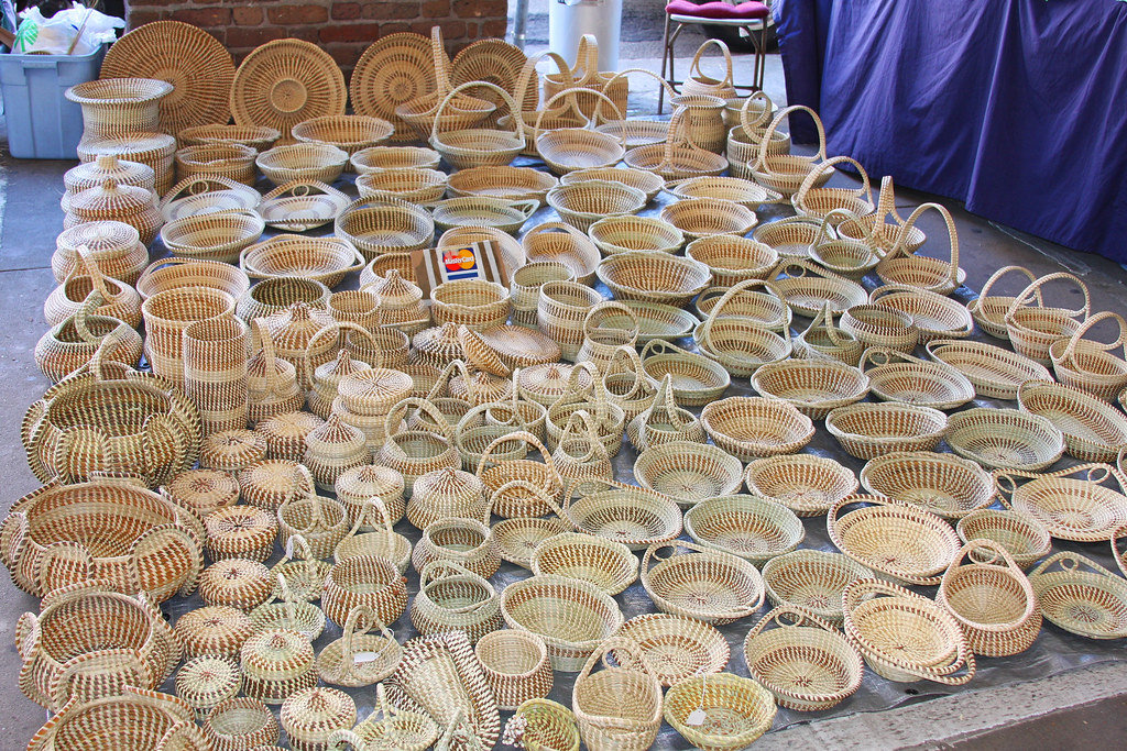 Hand Woven Baskets Hand woven baskets in Charleston, South… Flickr