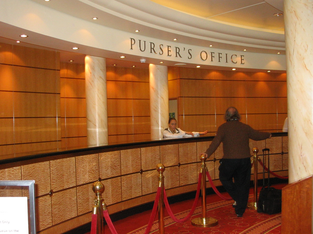 Queen Mary 2 Purser's Office Scott Writes Flickr