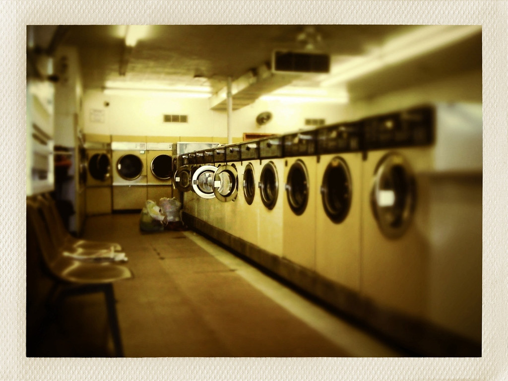 Every laundromat looks like every other laundromat. Flickr