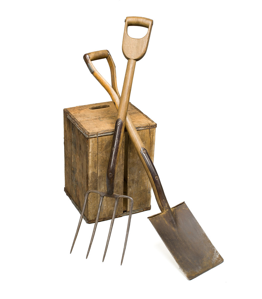 AntiqueEnglishGardenForkSpade60T0303W English Garden… Flickr
