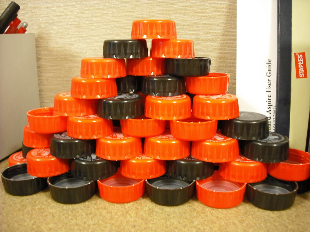 Bottle Caps These are on my desk. Coke Zero recently