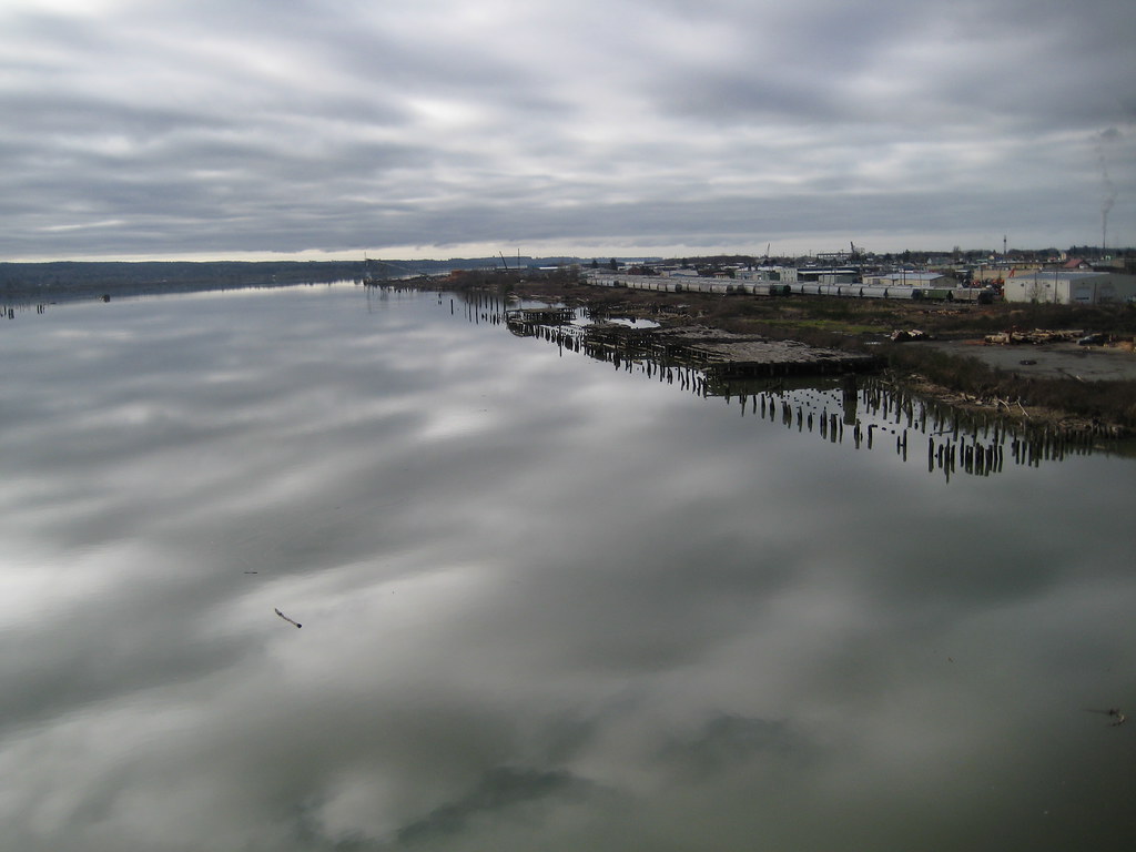 Reflection From the Chehalis River bridge, Aberdeen WA Jan… Flickr