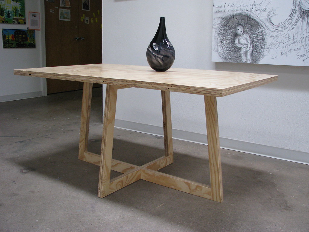 Plywood table a photo on Flickriver