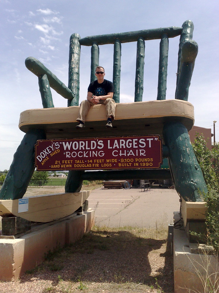 The World's Largest Rocking Chair It's outside of Canon ci… Flickr