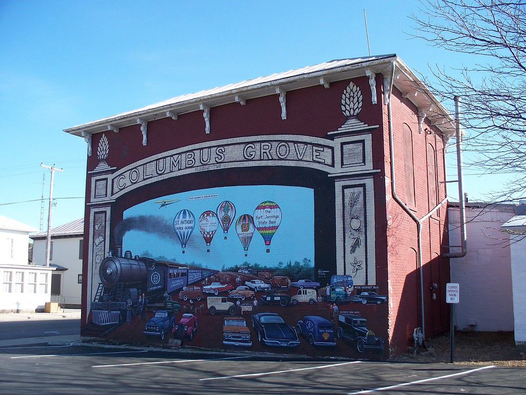 OH Columbus Grove Mural Mural in Columbus Grove, Ohio. Flickr